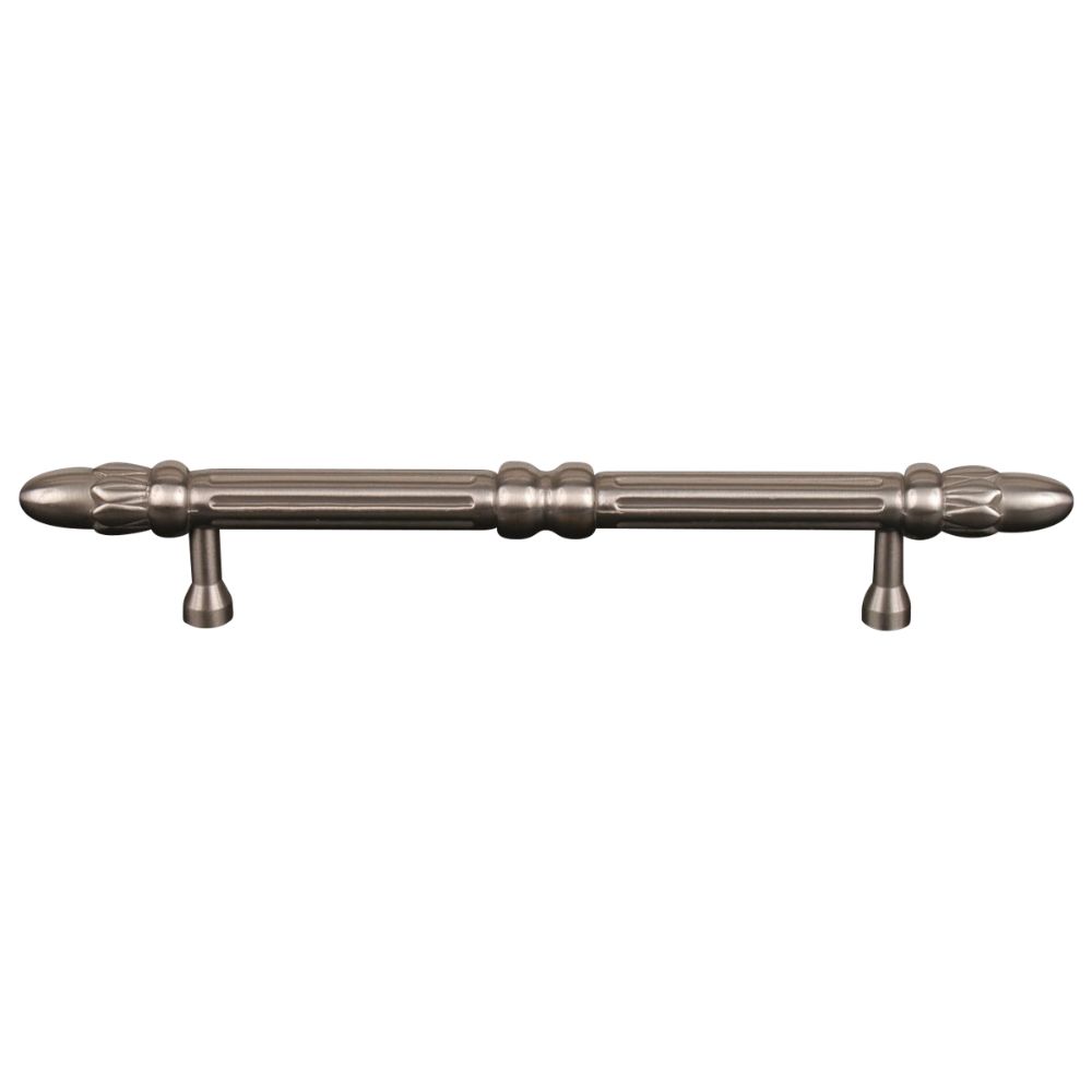 RK International CP 860 P Cylinder Lined with Petals Cabinet Pull in Satin Nickel