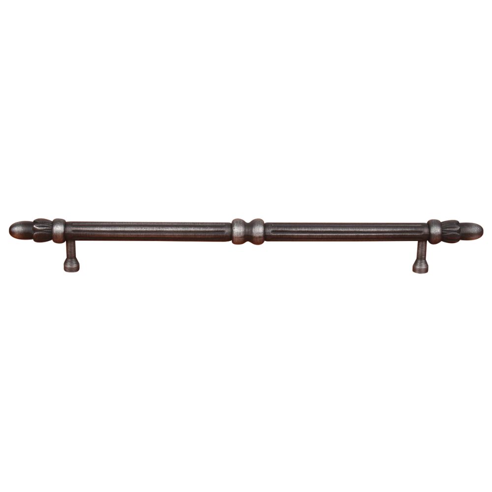 RK International CP 861 DN Cylinder Lined with Petals Cabinet Pull in Distressed Nickel