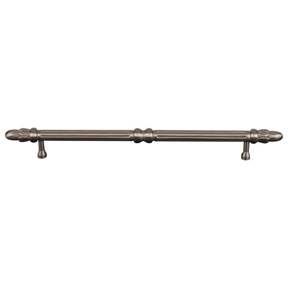 RK International CP 861 P Cylinder Lined with Petals Cabinet Pull in Satin Nickel