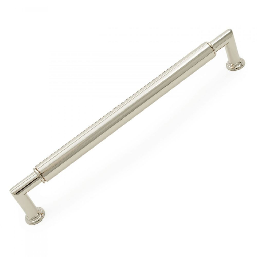RK International CP 879 PN Decorative Ends Cylinder Cabinet Pull in Polished Nickel