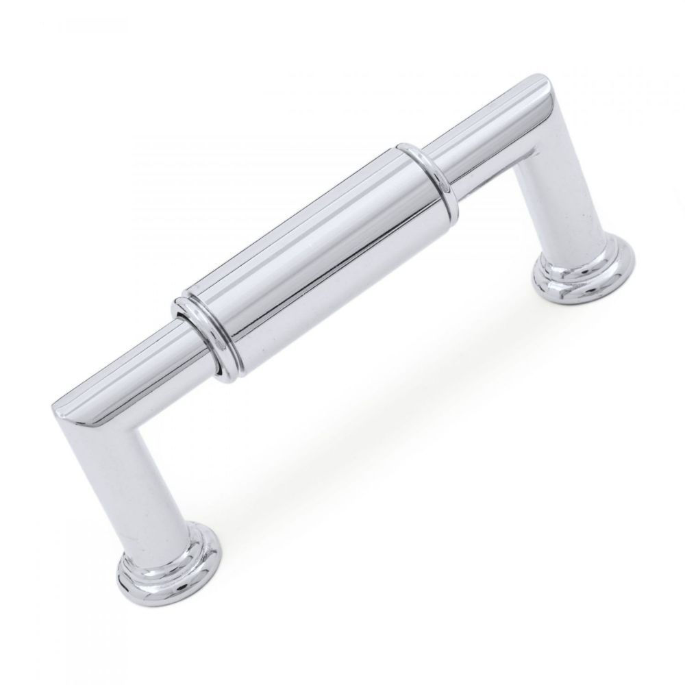 RK International CP 880 PC Decorative Ends Cylinder Cabinet Pull in Polished Chrome
