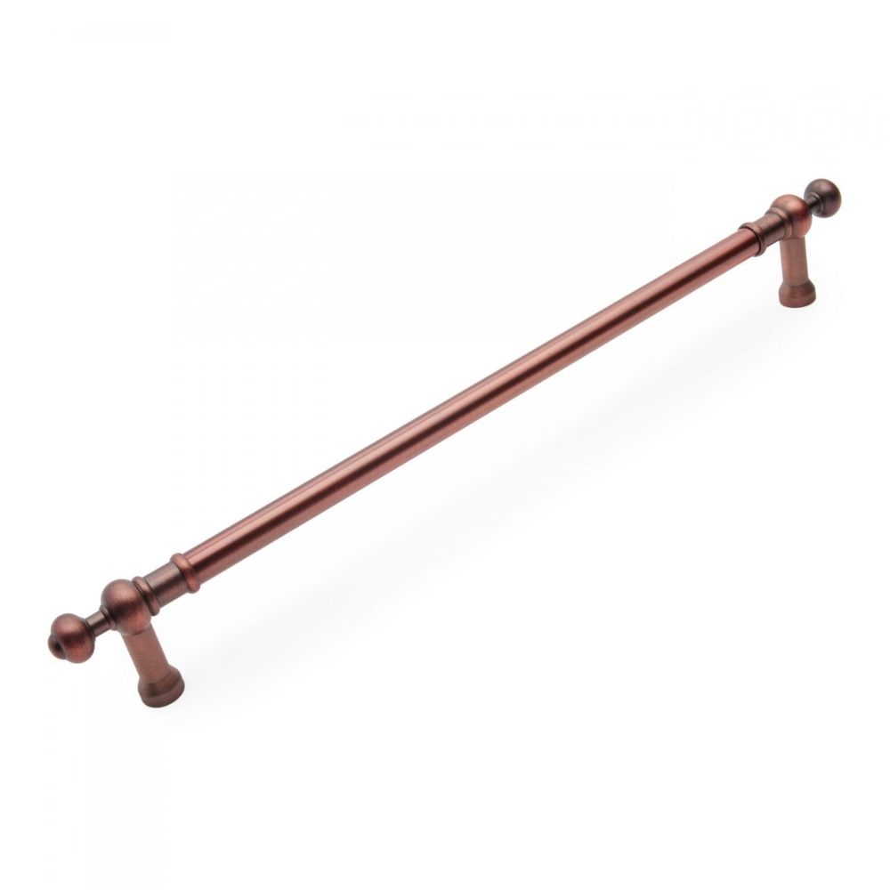RK International PH 4623 DC Cylinder Decorative Ends Appliance Pull in Distressed Copper