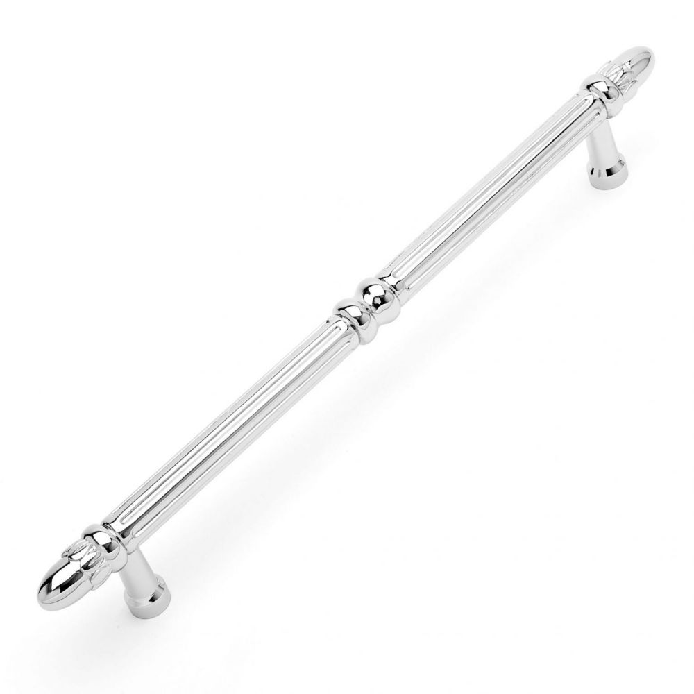 RK International PH 4861 PN Newbury Lined with Petals Appliance Pull in Polished Nickel