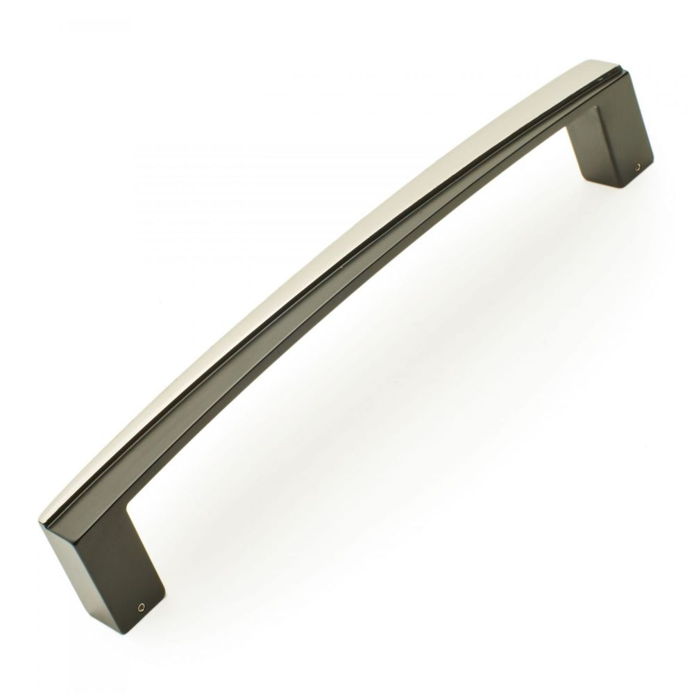 RK International PH 6671 PNB Gibraltar Trumbull Appliance Pull in Polished Nickel with Black