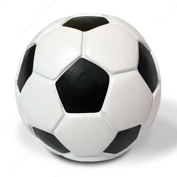 Richelieu Hardware BP934700 Eclectic Polyester Soccer Knob in Pattern