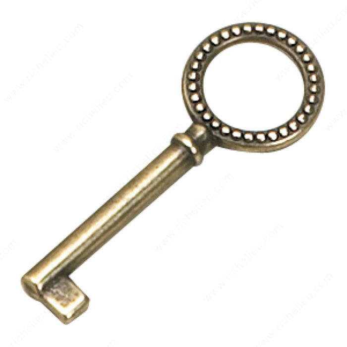 Richelieu Hardware 33733BB Key (Universal) in Burnished Brass