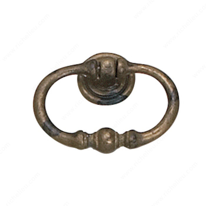 Richelieu Hardware 927055163 Povera Collection Brass Ring Pull - 927 in Oxidized Brass