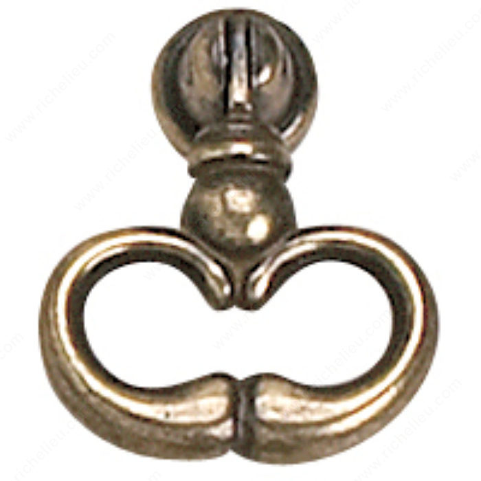 Richelieu Hardware 37730BB Povera Collection Brass Ring Pull - 377 in Burnished Brass