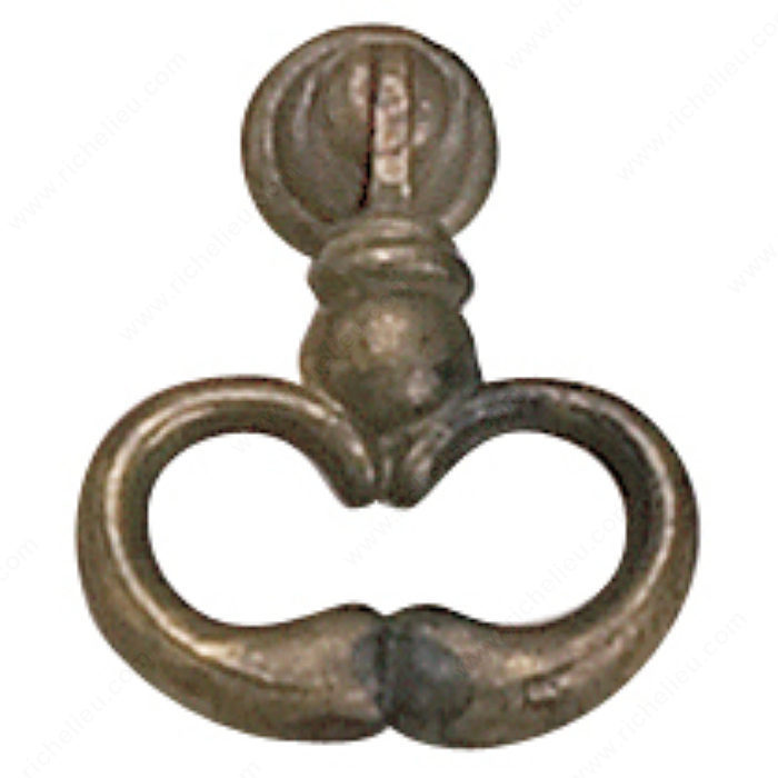 Richelieu Hardware 37730163 Povera Collection Brass Ring Pull - 377 in Oxidized Brass