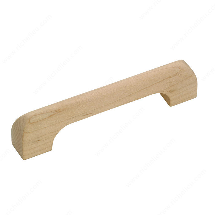 Richelieu Hardware BP05411150 Eclectic Maple Wood Handle Pull - 05411 in Unfinished Maple