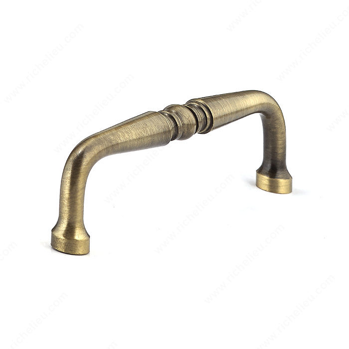 Richelieu Hardware BP1452AAE Classic Brass Handle Pull - 145 in Antique English
