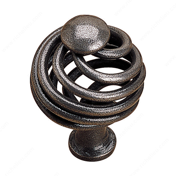 Richelieu Hardware 261030908 Traditional Forged Iron Knob - 2610 in Natural Iron