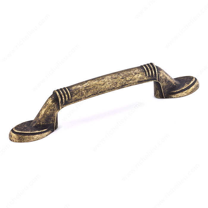 Richelieu Hardware BP5183BB Classic Metal Handle Pull - 5183 in Burnished Brass