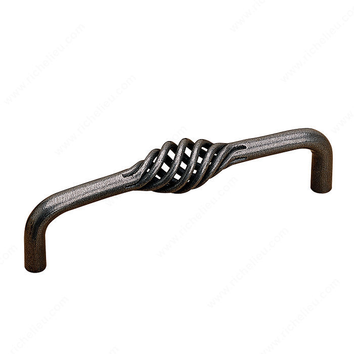 Richelieu Hardware 221911908 Traditional Forged Iron Handle Pull - 221 in Natural Iron