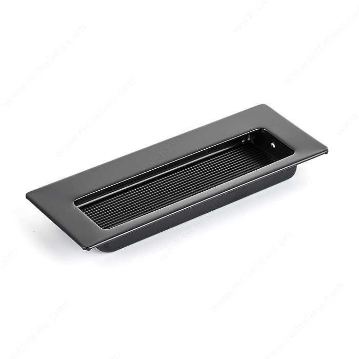 Richelieu Hardware 686900 Contemporary Metal Recessed Pull - 686 in Matte Black