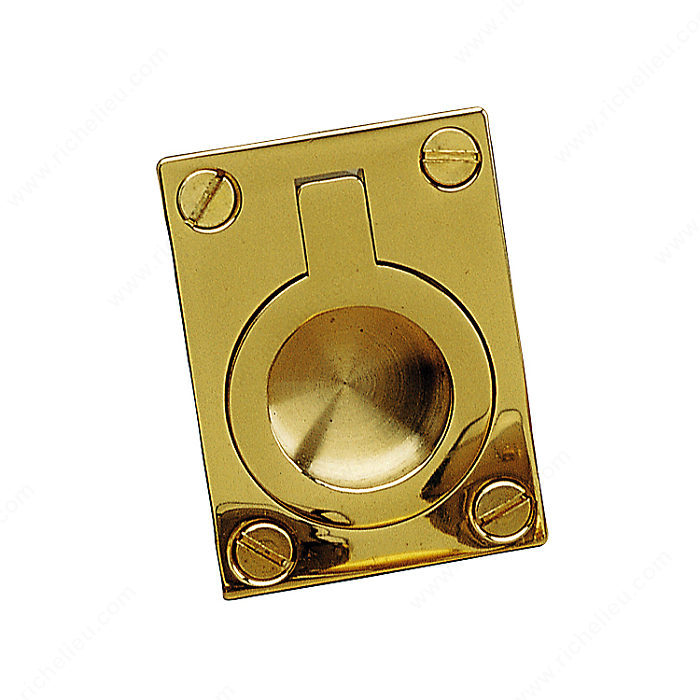 Richelieu Hardware 690228130 Classic Brass Recessed Pull - 690 in Brass
