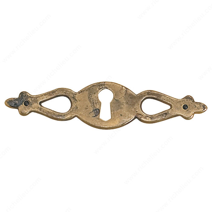 Richelieu Hardware 3565163 Keyhole Plate in Oxidized Brass