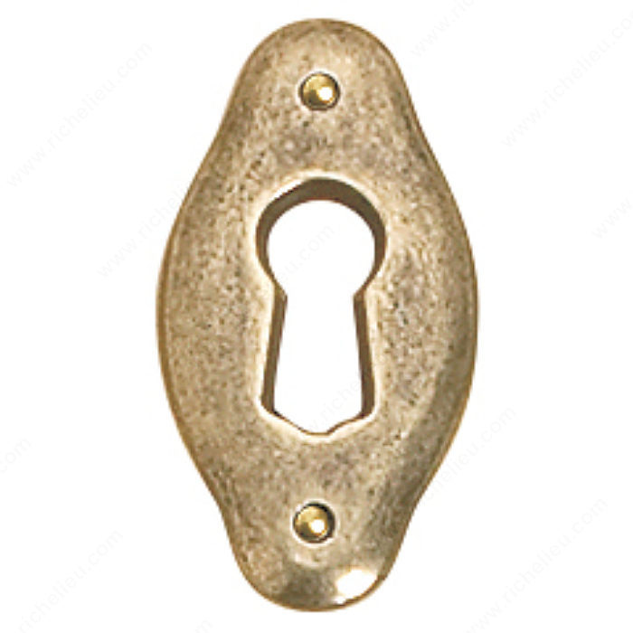Richelieu Hardware 3069347BB Keyhole Plate in Burnished Brass
