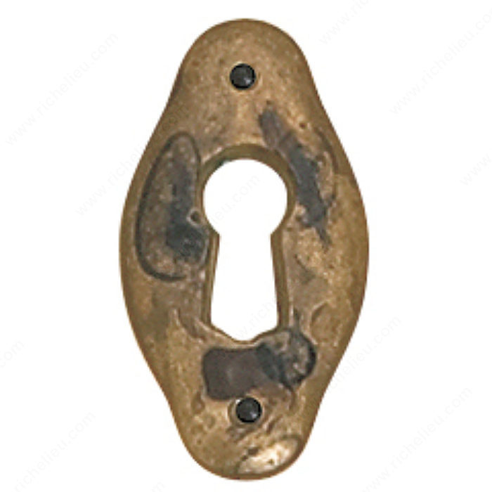 Richelieu Hardware 3069347163 Keyhole Plate in Oxidized Brass