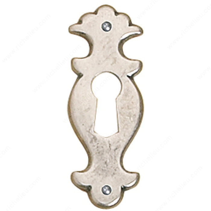 Richelieu Hardware 306357904 Traditional Brass Keyhole Plate 57MM Simulated Iron Finish