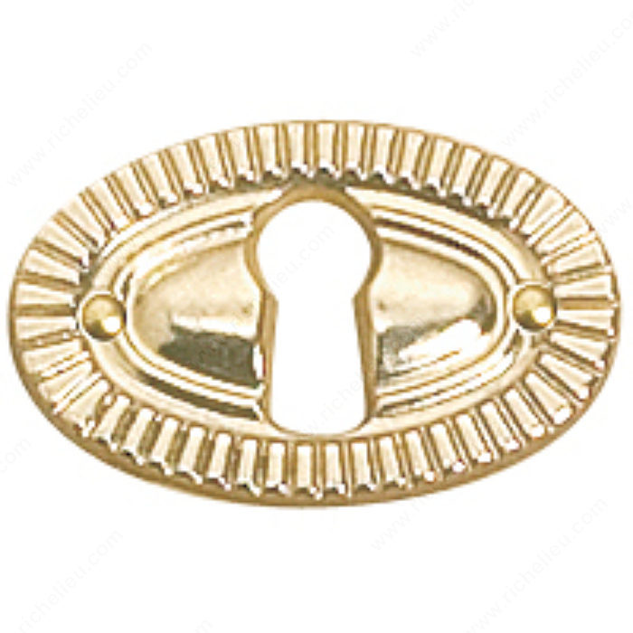 Richelieu Hardware 3640338130 Keyhole Plate in Brass