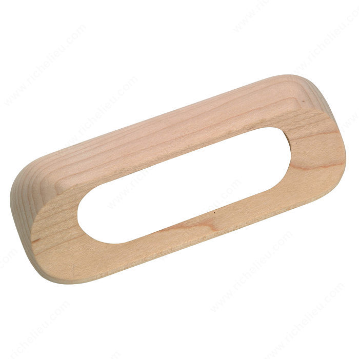 Richelieu Hardware BP05403150 Eclectic Wood Cup Pull - 0540 in Unfinished Maple