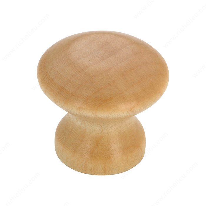 Richelieu Hardware BP118151 Eclectic Maple Wood Knob - 118 in Maple, Natural Finish