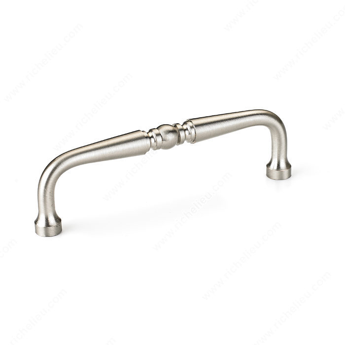 Richelieu Hardware BP1452A195 Classic Brass Handle Pull - 145 in Brushed Nickel