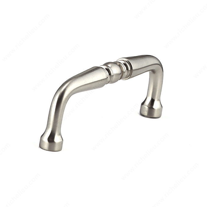 Richelieu Hardware BP1450195 Classic Brass Handle Pull - 145 in Brushed Nickel