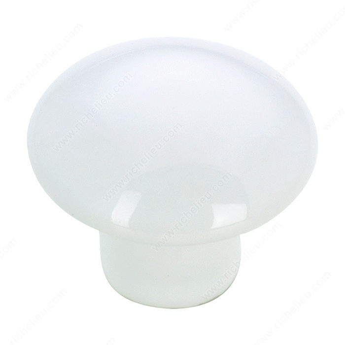 Richelieu Hardware BP3367230 Contemporary Ceramic Knob - 3367 in White
