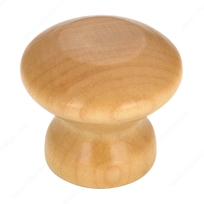 Richelieu Hardware BP138151 Eclectic Maple Wood Knob - 138 in Maple, Natural Finish