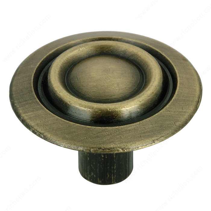 Richelieu Hardware BP874AE Traditional Metal Knob - 874 in Antique English