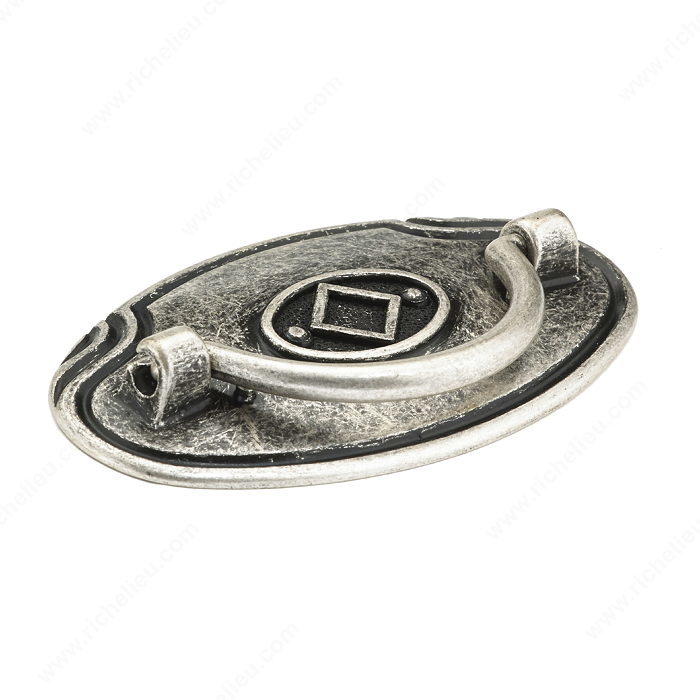 Richelieu Hardware BP53764139 Art Deco Collection Metal Drop Pull - 537 in Old Silver
