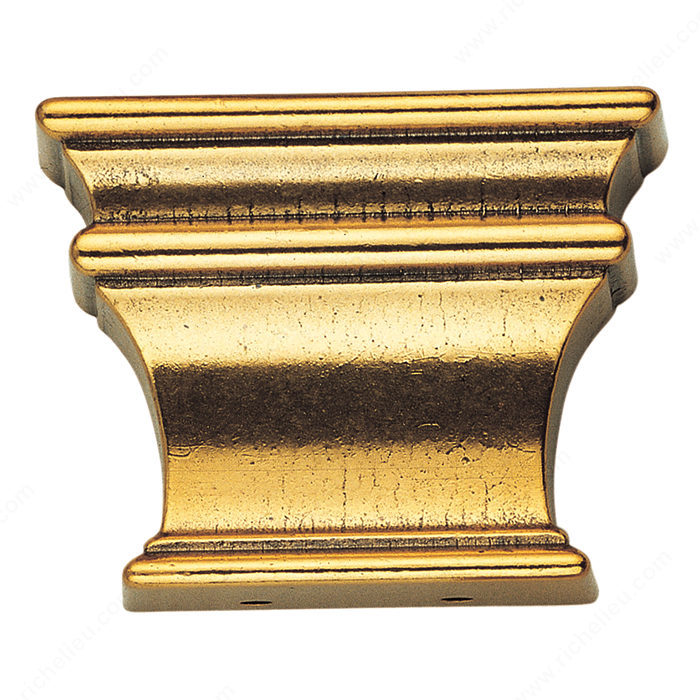 Richelieu Hardware 98202130 Classic Brass Column Ornament 67X29X47MM Polished Brass Finish