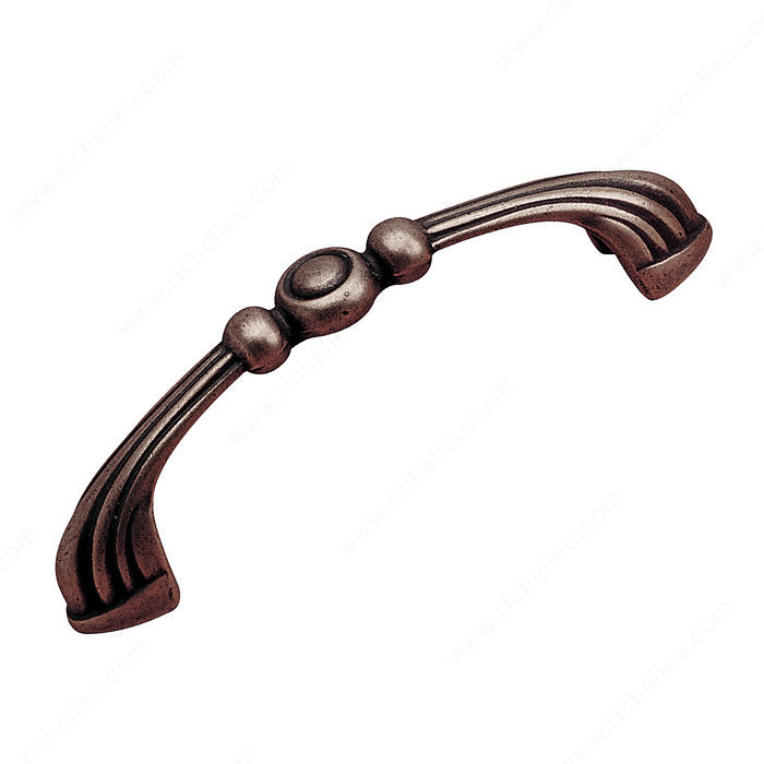 Richelieu Hardware BP67296138 Art Deco Collection Metal Handle Pull - 672 in Spotted Bronze