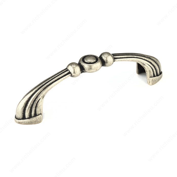 Richelieu Hardware BP67296139 Art Deco Collection Metal Handle Pull - 672 in Old Silver
