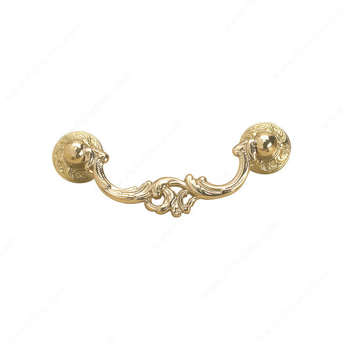 Richelieu 300473130 Traditional Solid Brass Pull - 3004