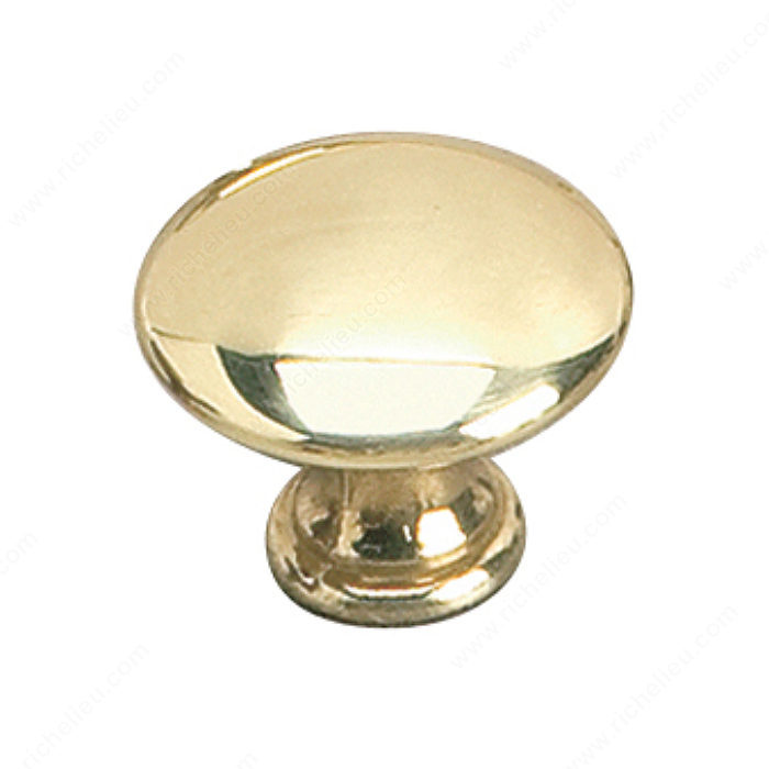 Richelieu Hardware 2449225130 Povera Collection Brass Knob - 2449 in Brass