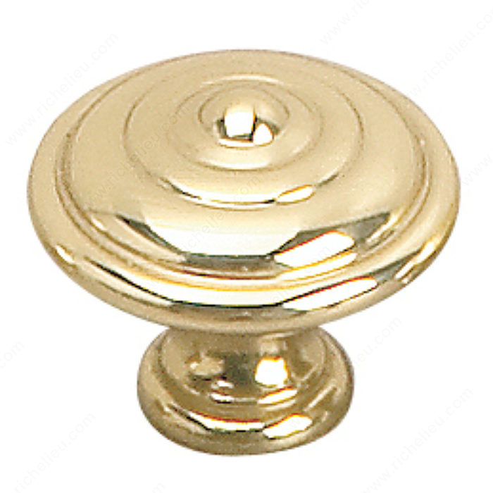 Richelieu 2449935130 Traditional Brass Knob - 2449