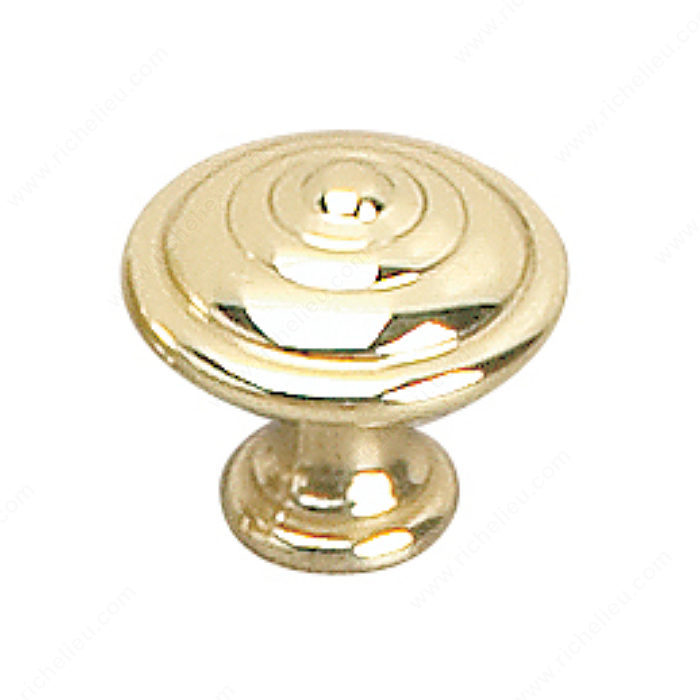 Richelieu 2449925130 Traditional Brass Knob - 2449