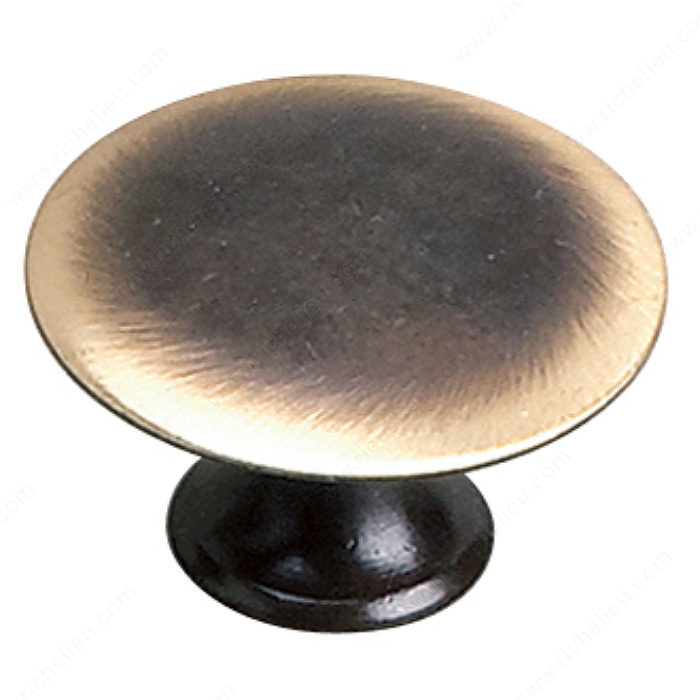 Richelieu Hardware 2445935164 Povera Collection Solid Brass Knob - 2445 in Satin Bronze