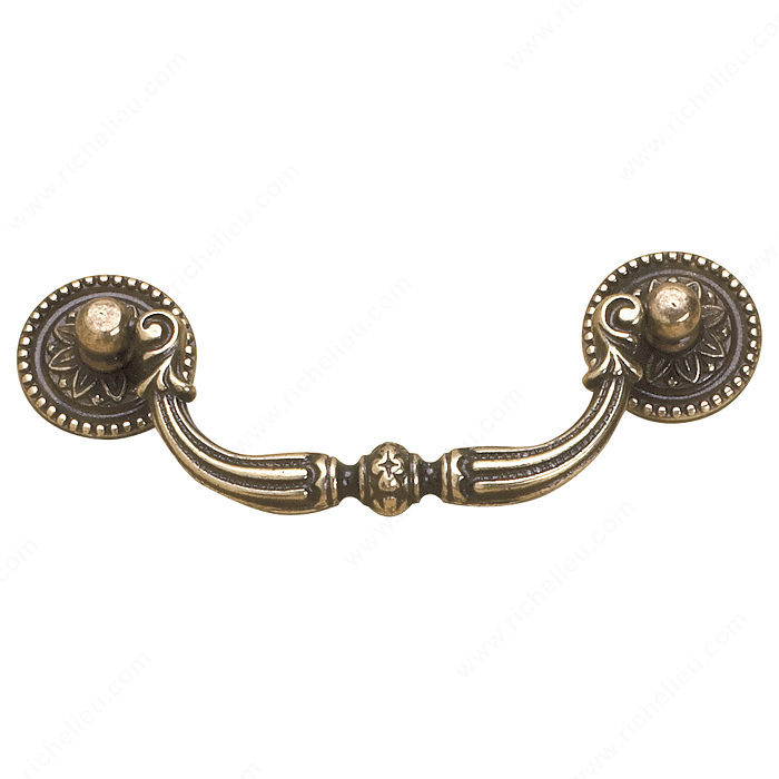 Richelieu 308596BB Traditional Solid Brass Pull - 3085