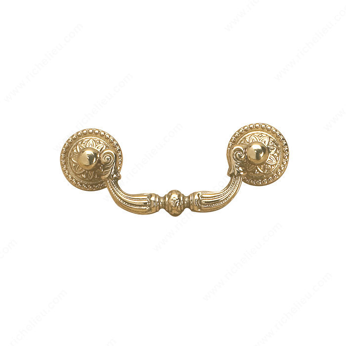 Richelieu 308564130 Traditional Solid Brass Pull - 3085