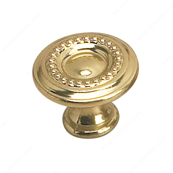 Richelieu Hardware 2440425130 Empire Collection Brass Knob - 404 in Brass