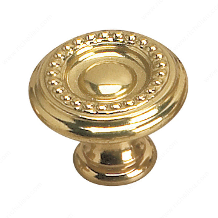 Richelieu Hardware 2440430130 Empire Collection Brass Knob - 404 in Brass