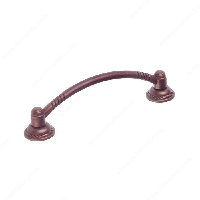 Richelieu Hardware BP236796801 Classic Metal Handle Pull - 2367 in Hammered Rust