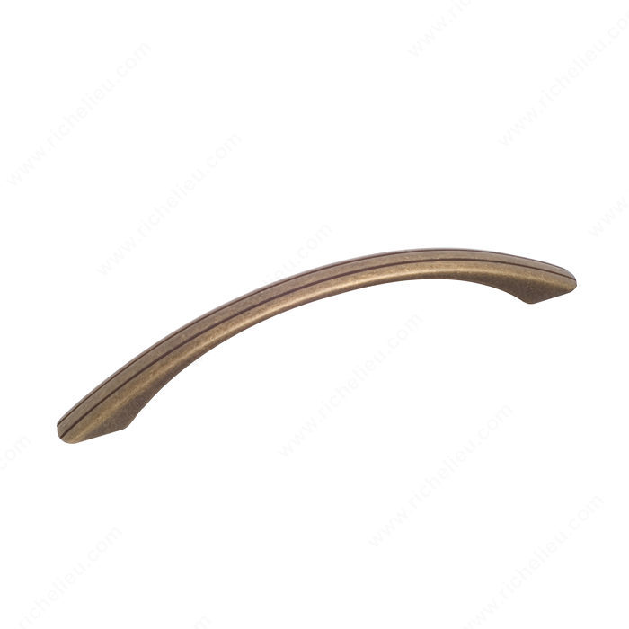 Richelieu Hardware BP391458BB Classic Metal Handle Pull - 3914 in Burnished Brass