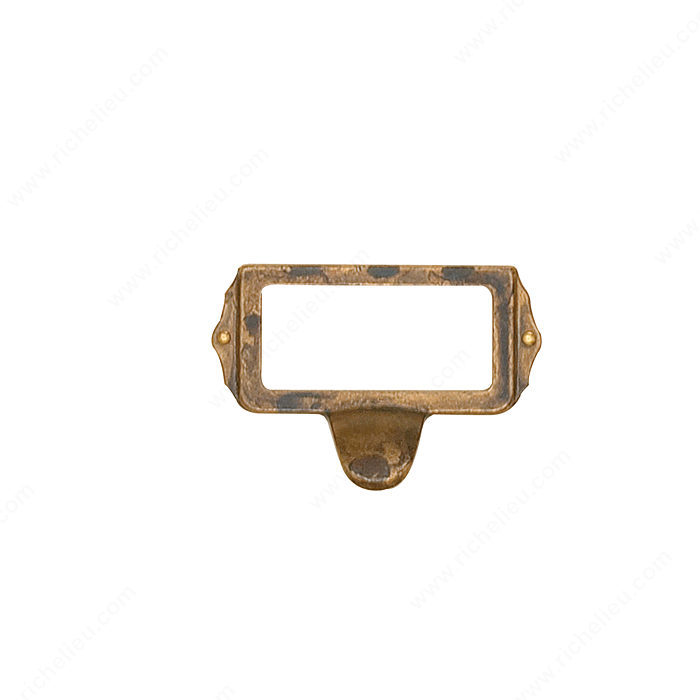 Richelieu Hardware 45124163 Card Holder in Oxidized Brass