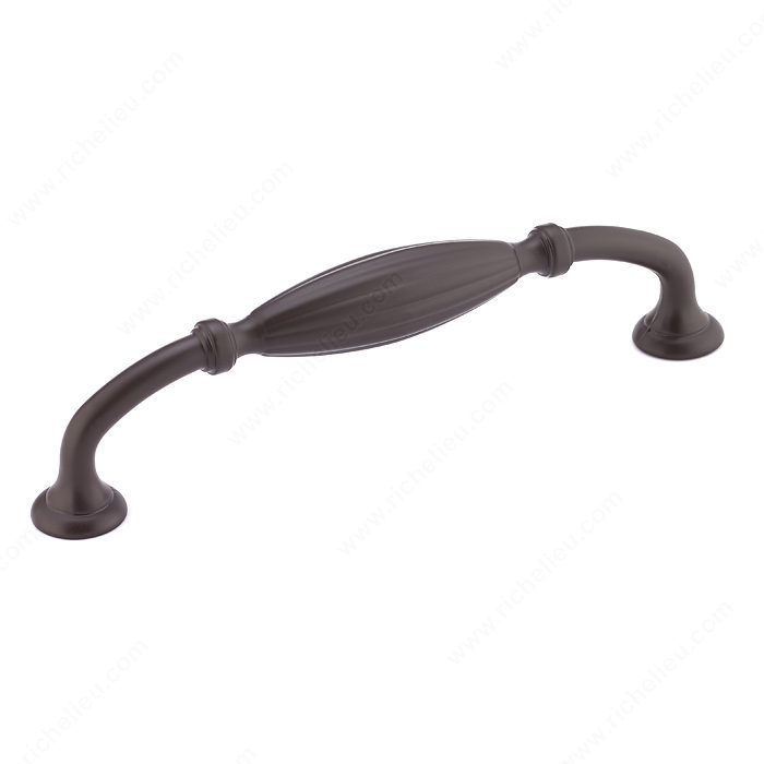Richelieu Hardware 80718128ORB Traditional Metal Handle Pull - 5111 in Oil-Rubbed Bronze