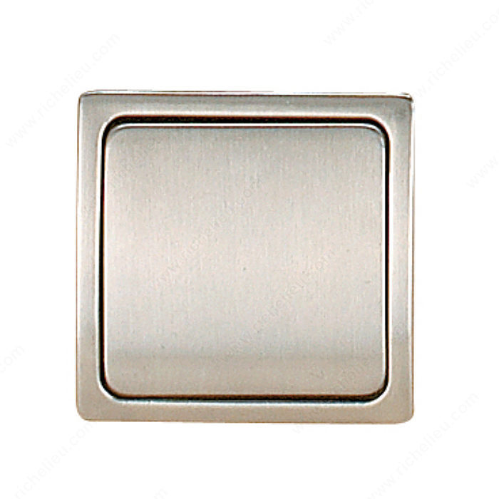 Richelieu Hardware 61672150195 Contemporary Metal Recessed Pull - 721 in Brushed Nickel